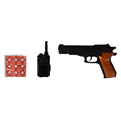  تفنگ بازی مدل پلیس مجموعه 3 عددی