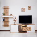 ست میز تلویزیون صنایع چوبی آذرباد نهال کد B300  همراه شلف دیواری