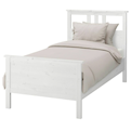  تخت یک نفره ایکیا-ikea مدل همنس-سفید رنگ ساده