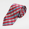  کراوات مردانه کد MED26 - قرمز - چهارخانه