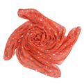  روسری دخترانه مدل تتیس کد 205  - قرمز روشن - طرح قلب