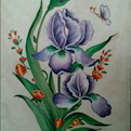 تابلو نقاشی گلهای زنبق