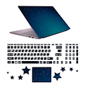  استیکر لپ تاپ صالسو آرت مدل 5075 hk + برچسب حروف فارسی کیبورد