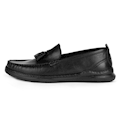 کفش کالج مردانه مدل J6054 - مشکی - چرم طبیعی