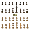  مهره شطرنج کد W-m4 مجموعه 32 عددی به همراه دو عدد تاس