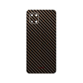 برچسب پوششی ماهوت Glossy-Brown-Fiber سامسونگ Galaxy Note 10 Lite