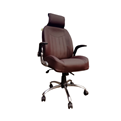 صندلی اداری رونیکا مدل MZD-رنگ قهوه ای
