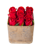  - سبد گل طبیعی رز قرمز با9 گل مدل B-04
