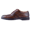  کفش چرم مردانه مدل Lo-3022 - قهوه‌ای - رسمی و مجلسی