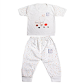  ست تی شرت و شلوار نوزادی طرح بالن کد 02 - رنگ سفید