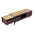  میز تلویزیون مدل Tornto12-MDF طرح چوب-رنگ قهوه ای