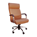 صندلی اداری مدل R600  - چرم قهوه یا
